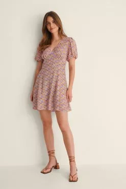 NA-KD Boho V-Neck Mini Dress 24 NA-KD Boho V-Neck Mini Dress -Party Dresses Sales nakd v neck mini dress 1100 004966 8201 01c