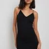 NA-KD V-neck Spaghetti Strap Mini Dress