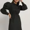 NA-KD Waist Detail Shirt Dress