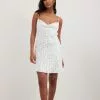 Handpicked X NA-KD Waterfall Detail Mini Dress