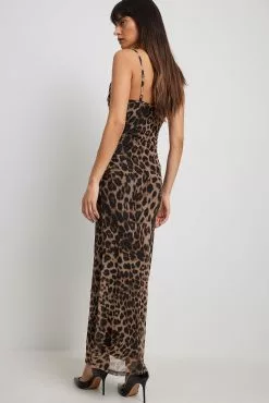 NA-KD Trend Waterfall Mesh Maxi Dress -Party Dresses Sales nakd waterfall mesh maxi dress 1018 010268 0141 7483