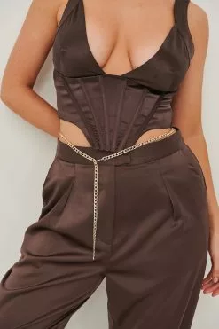 NA-KD Accessories Wide Chain Belly Chain -Party Dresses Sales nakd wide chain belly chain 1015 004344 00131