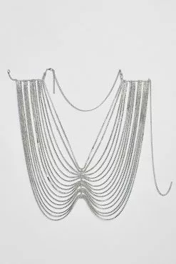 NA-KD Accessories Wide Strass Belly Chain -Party Dresses Sales nakd wide strass belly chain 1015 004783 0014 7729 1