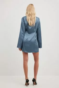 NA-KD Wrap Satin Dress 21 NA-KD Wrap Satin Dress -Party Dresses Sales nakd wrap satin detail dress 1100 006848 0003 0027