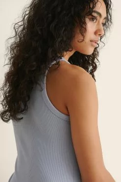 NA-KD Basic Ribbed Tank Dress -Party Dresses Sales nakdorganic ribbed tank top 1100 005070 1053 06g 1