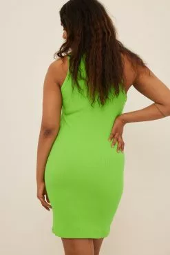 NA-KD Basic Ribbed Tank Dress -Party Dresses Sales nakdribbed tank dress 1100 005070 0010 04 5