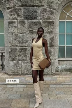 Romee Strijd X NA-KD Twist Detail Mini Dress