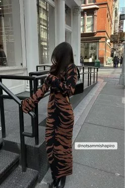 NA-KD Trend Kimono Sleeve Knitted Maxi Dress