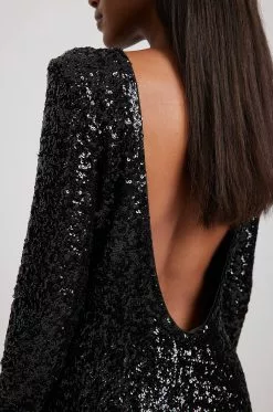 Lovisa Barkman X NA-KD Open Back Sequin Mini Dress