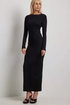 NA-KD Trend Open Back Strappy Maxi Dress -Party Dresses Sales open back strappy maxi dress 1018 010201 00021742