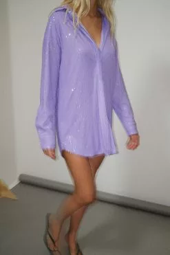 NA-KD Party Oversized Sequin Shirt Dress -Party Dresses Sales oversized sequin shirt dress 1017 001565 0208 2551 1