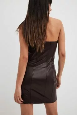 Ida Carlsson X NA-KD Pu Corset Dress -Party Dresses Sales pu corset dress 1776 000006 00178112