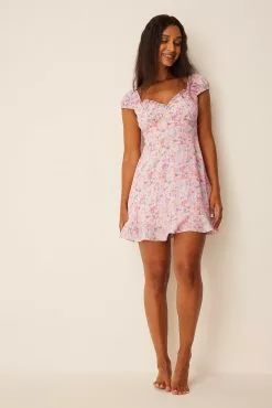 Pamela X NA-KD Reborn Recycled Ruched Sleeve Mini Dress -Party Dresses Sales recycled ruched sleeve mini dress 1659 000056 9835 01c 1