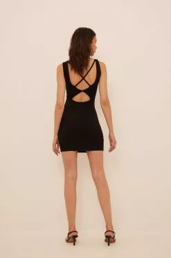 NA-KD Rib Strap Back Dress 14 NA-KD Rib Strap Back Dress -Party Dresses Sales rib strap back dress 1100 006485 00020737