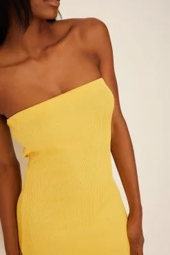 NA-KD Ribbed Bandeau Mini Dress -Party Dresses Sales ribbed bandeau mini dress 1736 000338 0024 5772