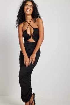 NA-KD Party Rouched Slinky Midi Dress -Party Dresses Sales rouched slinky midi dress 1017 002202 00021824