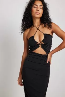 NA-KD Party Rouched Slinky Midi Dress -Party Dresses Sales rouched slinky midi dress 1017 002202 00021831