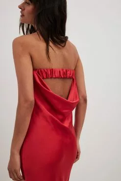 Juliesfi X NA-KD Satin Bandeau Midi Dress -Party Dresses Sales satin bandeau midi dress 1795 000031 00044533