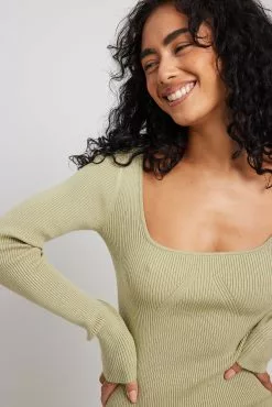 NA-KD Scoop Neck Midi Slit Dress -Party Dresses Sales scoop neck midi slit dress 1100 005871 00521521 1