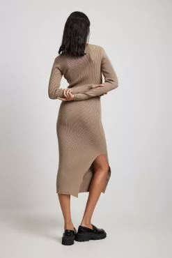 NA-KD Scoop Neck Midi Slit Dress -Party Dresses Sales scoop neck midi slit dress 1100 005871 01191188