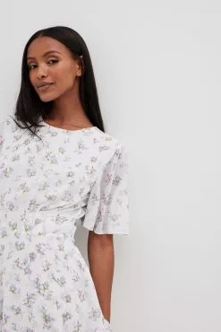 NA-KD Boho Seam Waist Chiffon Mini Dress -Party Dresses Sales seam waist chiffon mini dress 1014 001384 5790 1566 1