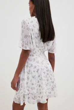 NA-KD Boho Seam Waist Chiffon Mini Dress -Party Dresses Sales seam waist chiffon mini dress 1014 001384 5790 1580 1