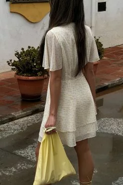 NA-KD Boho Seam Waist Chiffon Mini Dress -Party Dresses Sales seam waist chiffon mini dress 1014 001384 2495 01