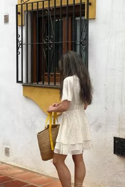 NA-KD Boho Seam Waist Chiffon Mini Dress