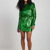 Picked By Hanna Schönberg Sequin Detail Deep Back Mini Dress