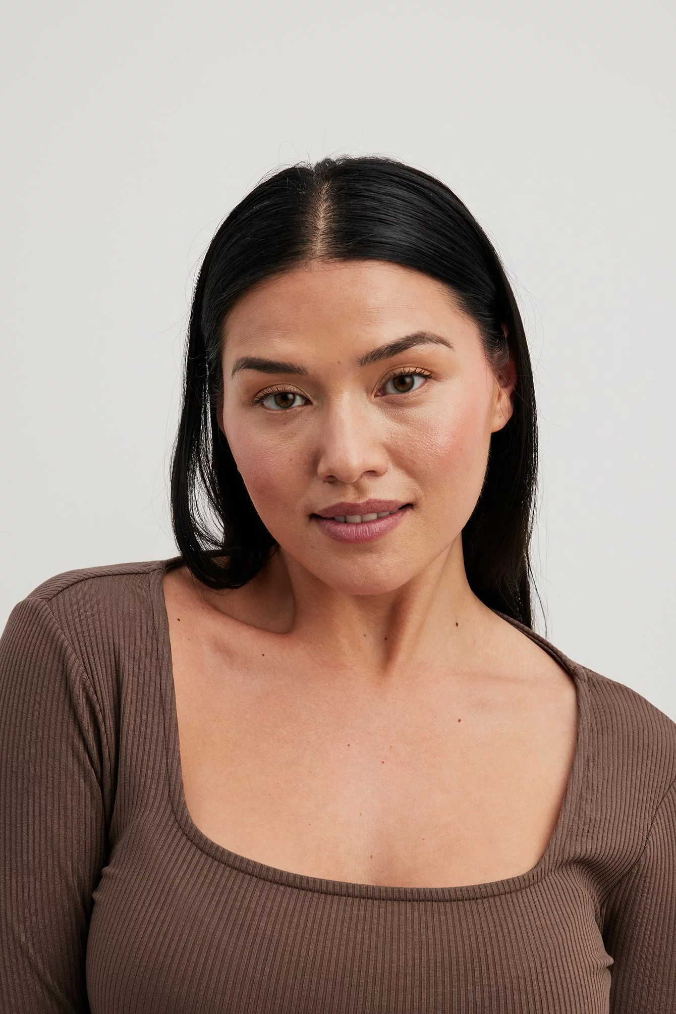 NA-KD Square Neck Slit Rib Dress 21 NA-KD Square Neck Slit Rib Dress - Image 21