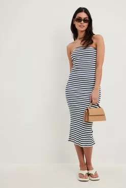 NA-KD Basic Striped Tube Midi Dress 28 NA-KD Basic Striped Tube Midi Dress -Party Dresses Sales striped tube midi dress 1044 000291 140722157 01c