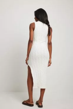 NA-KD Structured Slit Detail Midi Dress -Party Dresses Sales structured slit detail midi dress 1100 006689 02602445 1