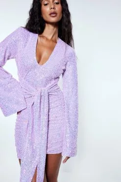 NA-KD Party Tie Detail Mini Dress 9 NA-KD Party Tie Detail Mini Dress -Party Dresses Sales tie detail mini dress 1736 000274 00032753