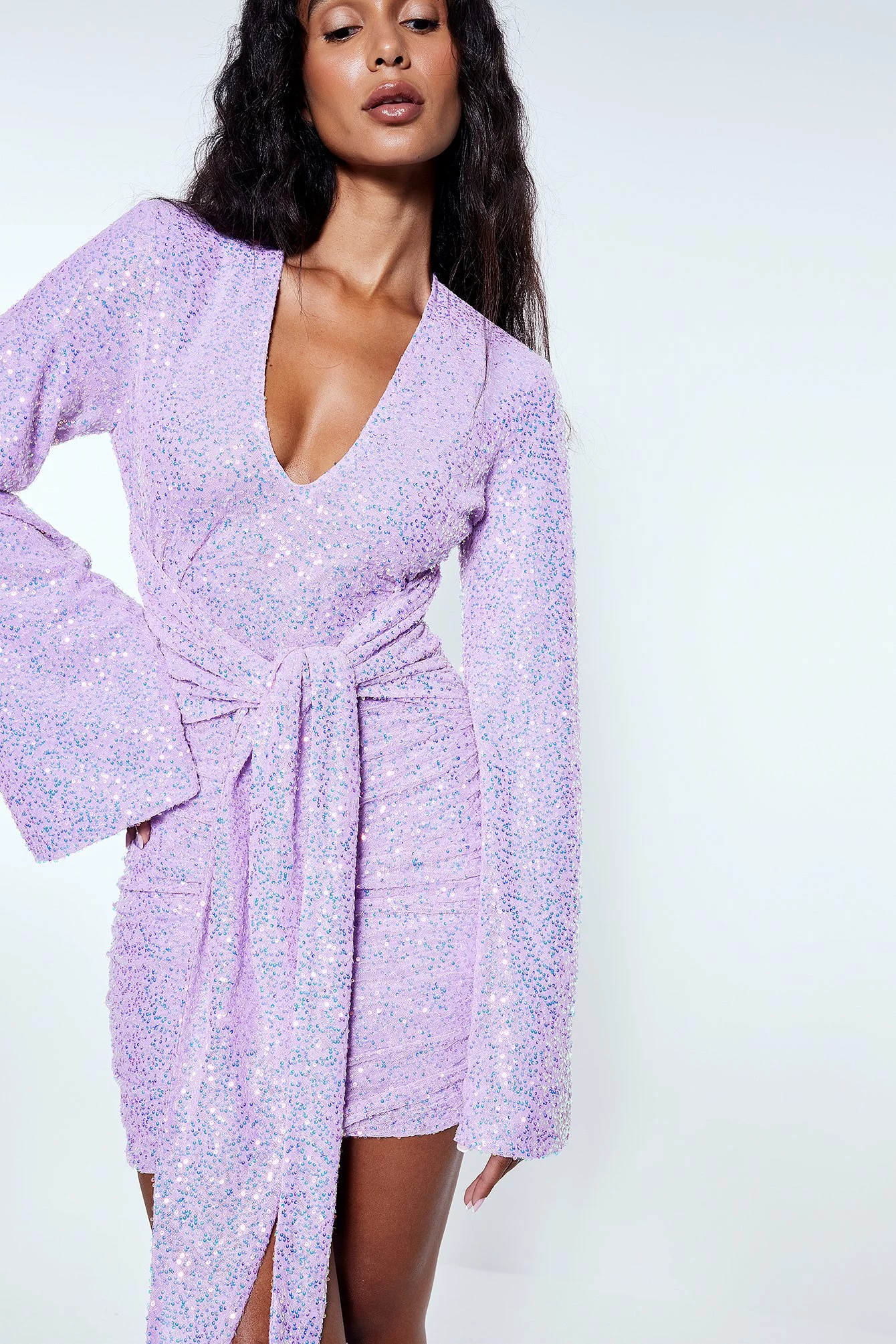 NA-KD Party Tie Detail Mini Dress 4 NA-KD Party Tie Detail Mini Dress - Image 4