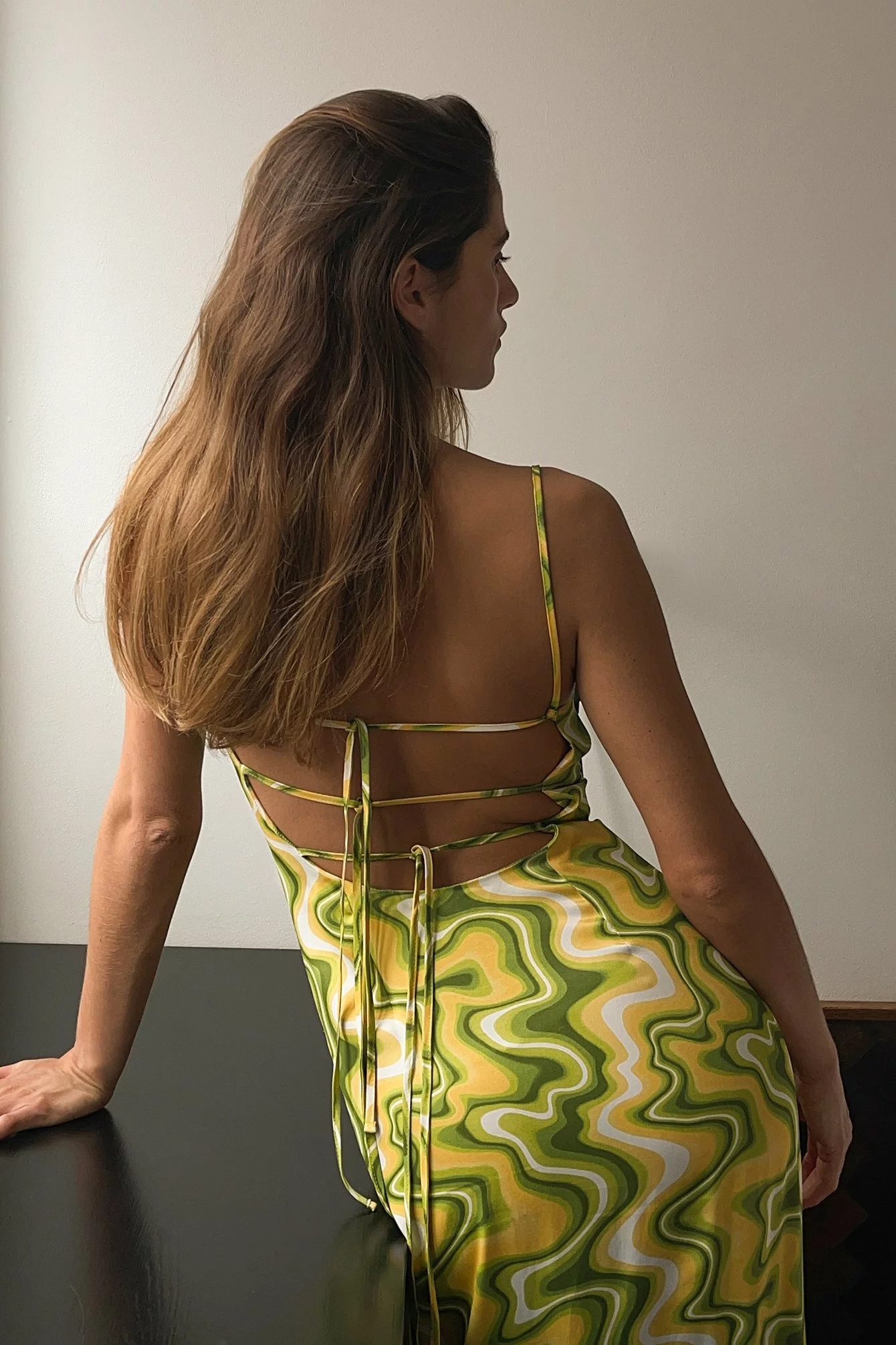 Amalie Star X NA-KD Tie Detail Satin Dress 6 Amalie Star X NA-KD Tie Detail Satin Dress - Image 6