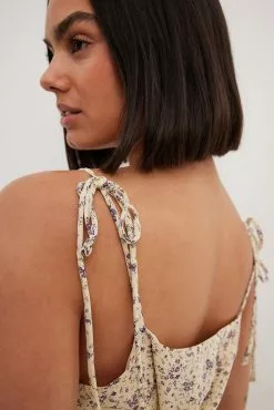 NA-KD Tie Shoulder Sheer Mini Dress -Party Dresses Sales tie shoulder sheer mini dress 1100 004592 920126259 1