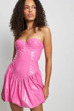 NA-KD Party Vinyl Dress 7 NA-KD Party Vinyl Dress -Party Dresses Sales vinyl dress 1017 001675 00155658